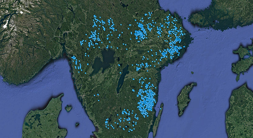 1300 new lakes in Sweden!